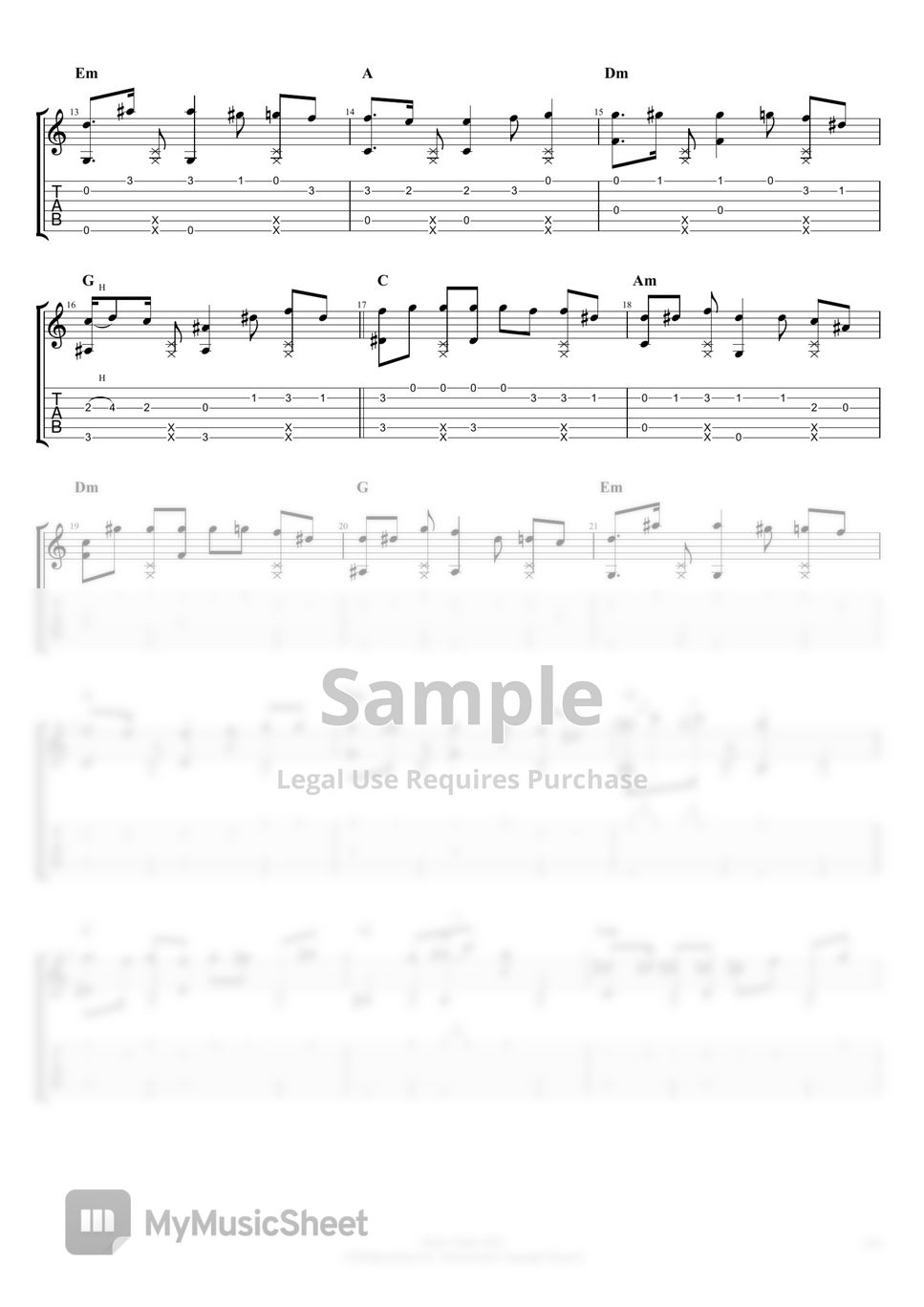 Ysabelle Cuevas (Fingerstyle Guitar TABS) - I Like You So Much, You'll Know It by Music Nodes