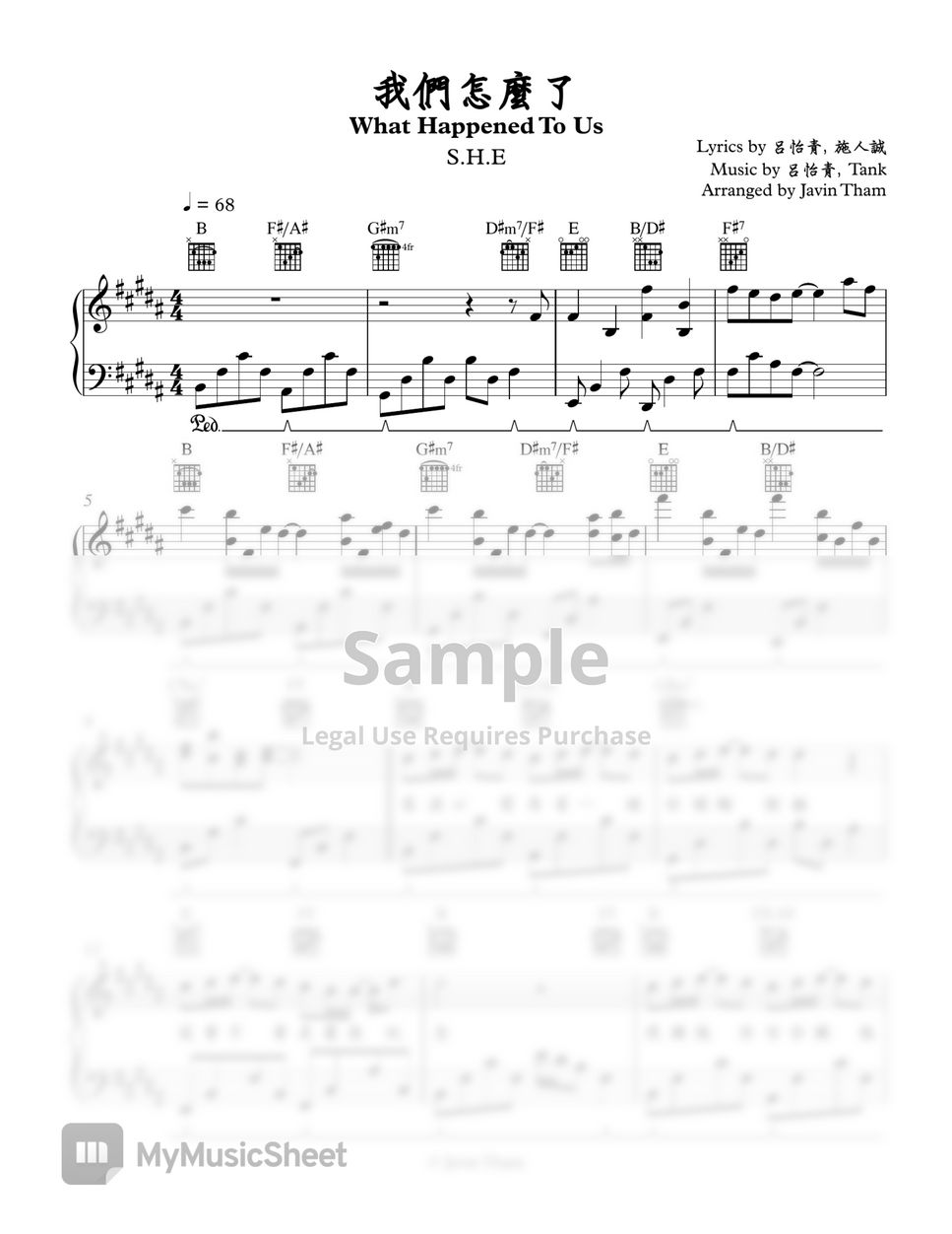 S h e what happened to us sheets by javin tham