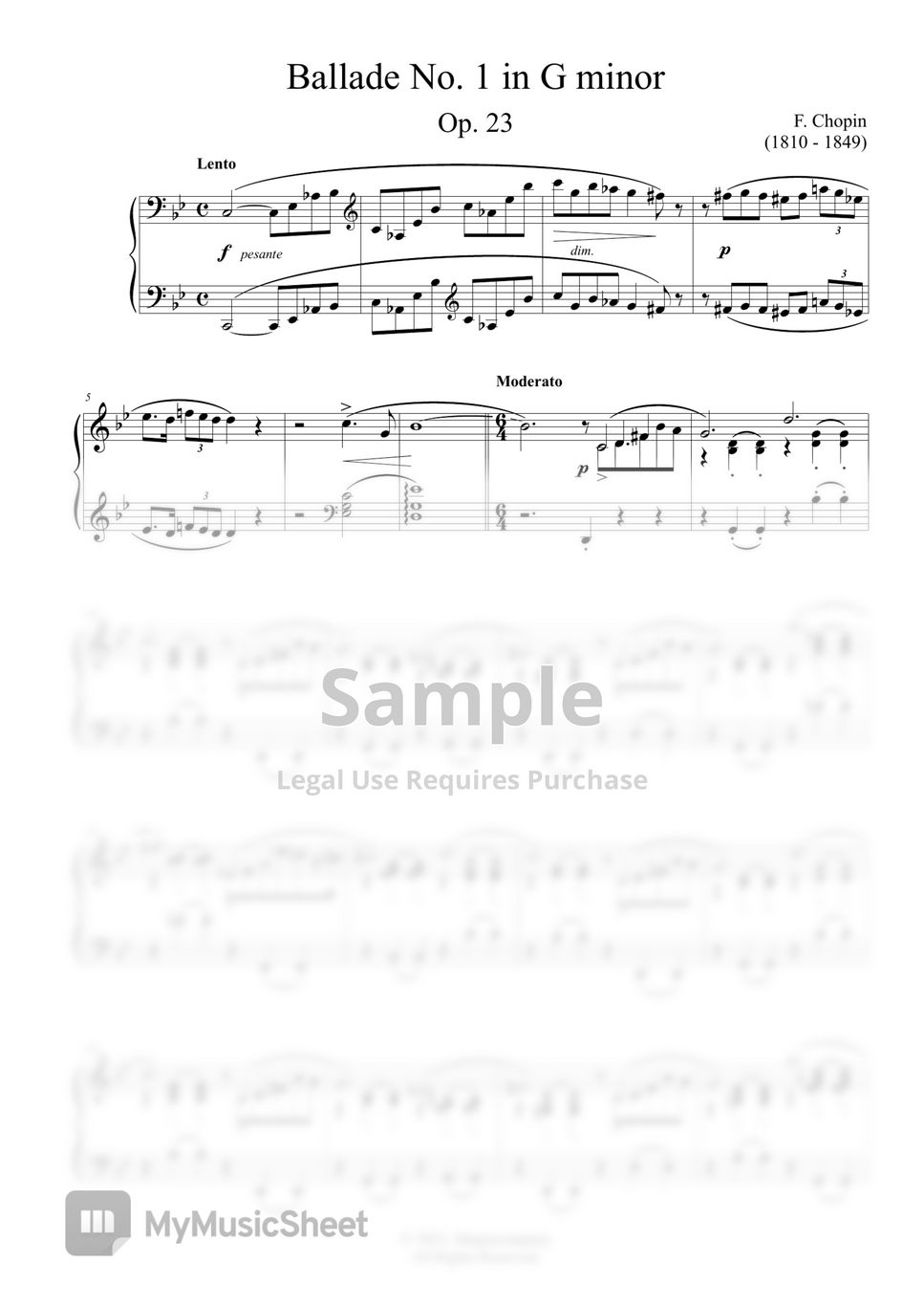 F. Chopin - Ballade No.1 in G minor (Op.23)