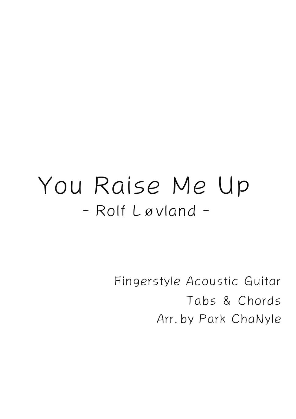 Secret Garden(Rolf Løvland) You Raise Me Up (Acoustic Fingerstyle