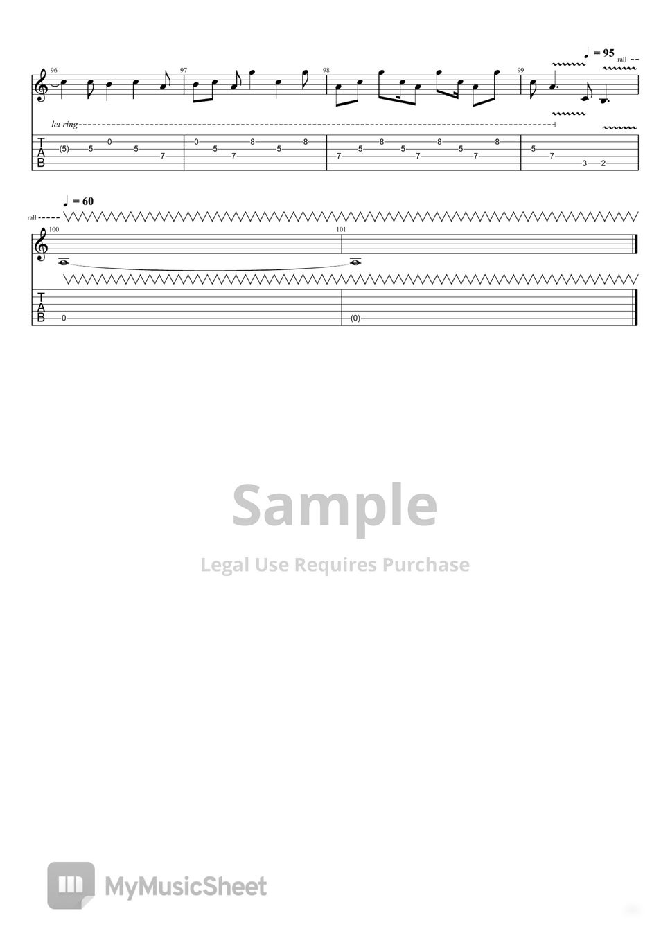 Oasis - Live Forever (Live) エレクトリックギタータブPDF | DCGuitar