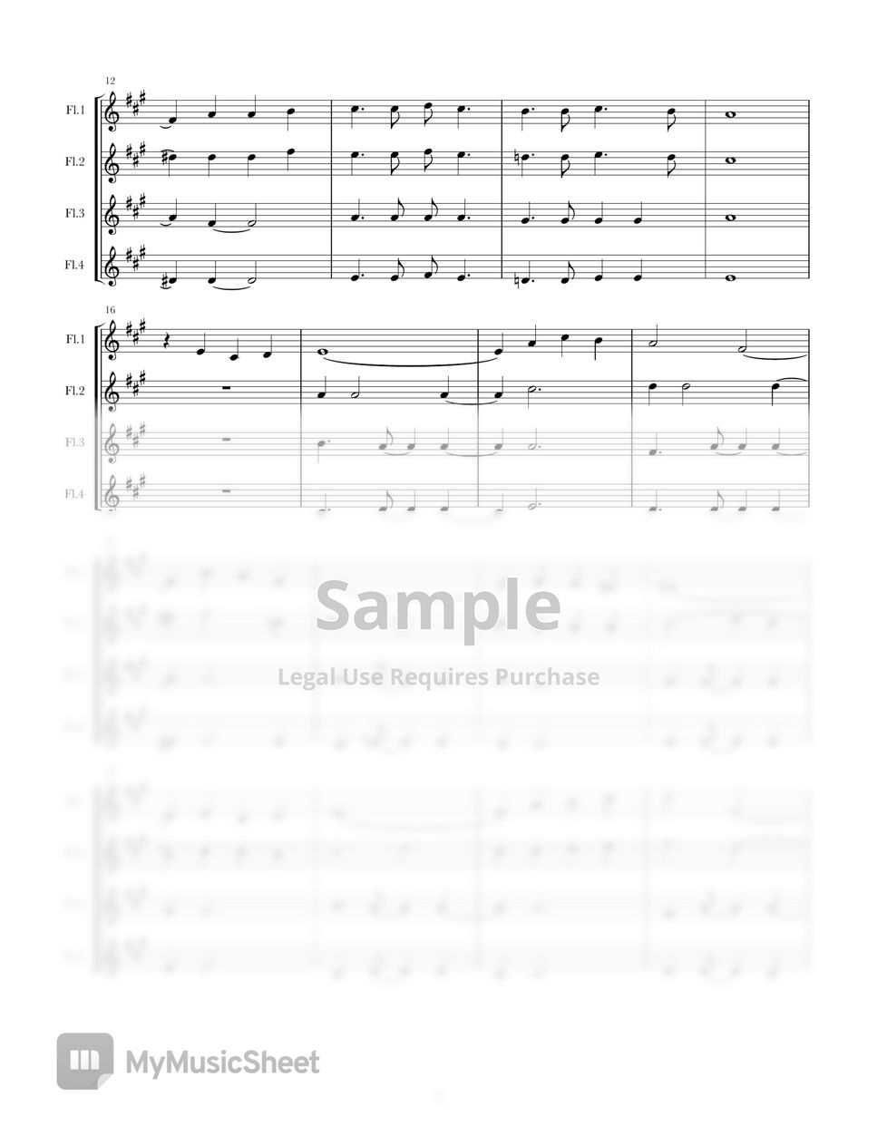 Bill Gaither, Gloria Gaither - 살아계신 주 (주 하나님 독생자 예수) Flute ensemble by Sochul