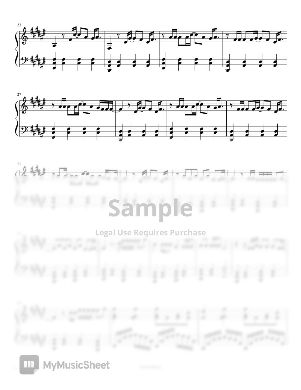Taylor Swift & Bon Iver Exile Partition musicale by Scores4piano