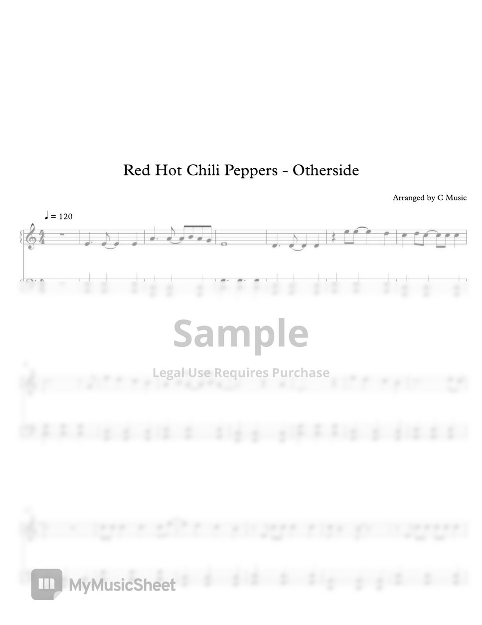 Red Hot Chili Peppers - Otherside by C Music