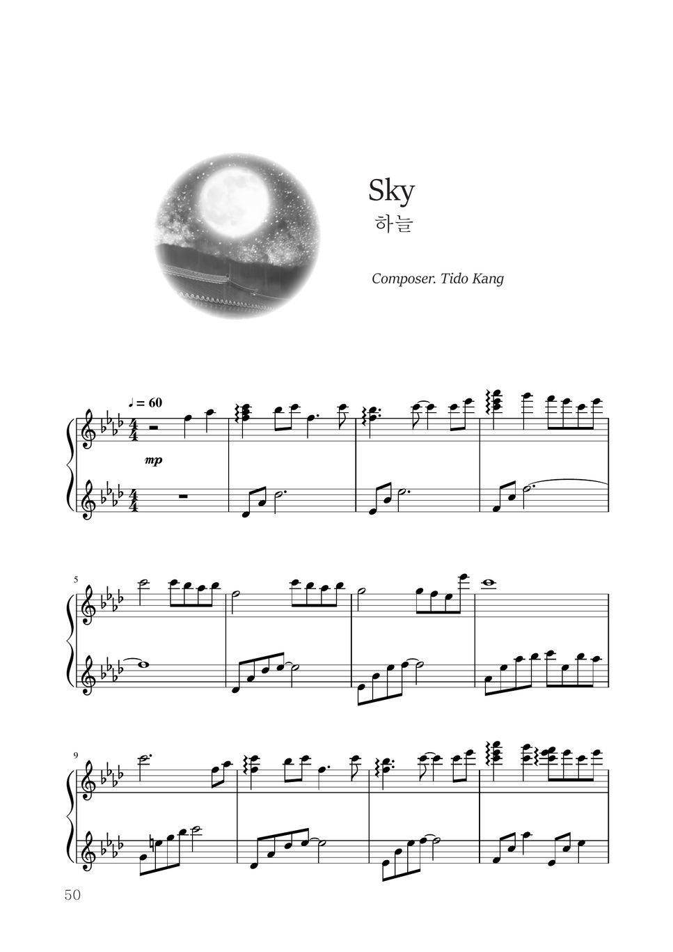 Tido Kang - Sky Sheet Music