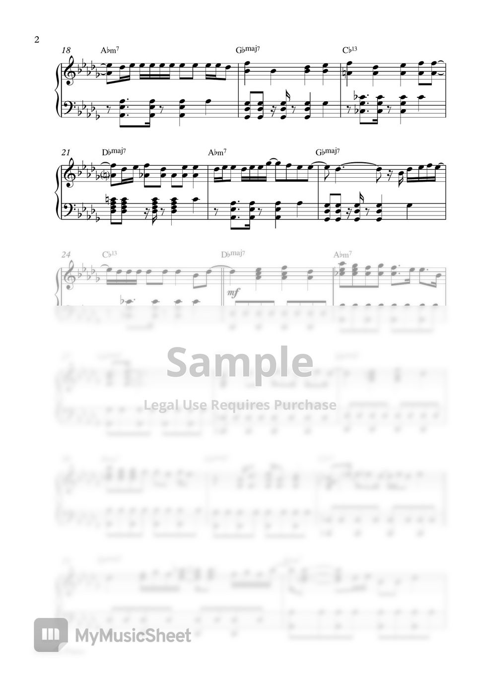 TREASURE - MY TREASURE (Piano Sheet) by Pianella Piano