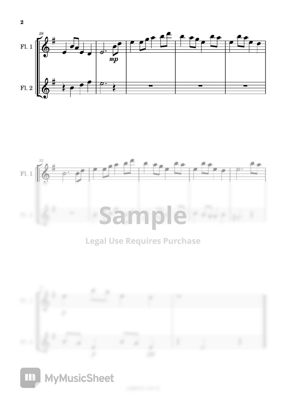 와다 카오루 - 시대를 초월한 마음 (Two Flutes/반주MR/피아노 악보) by 심플플루트뮤직