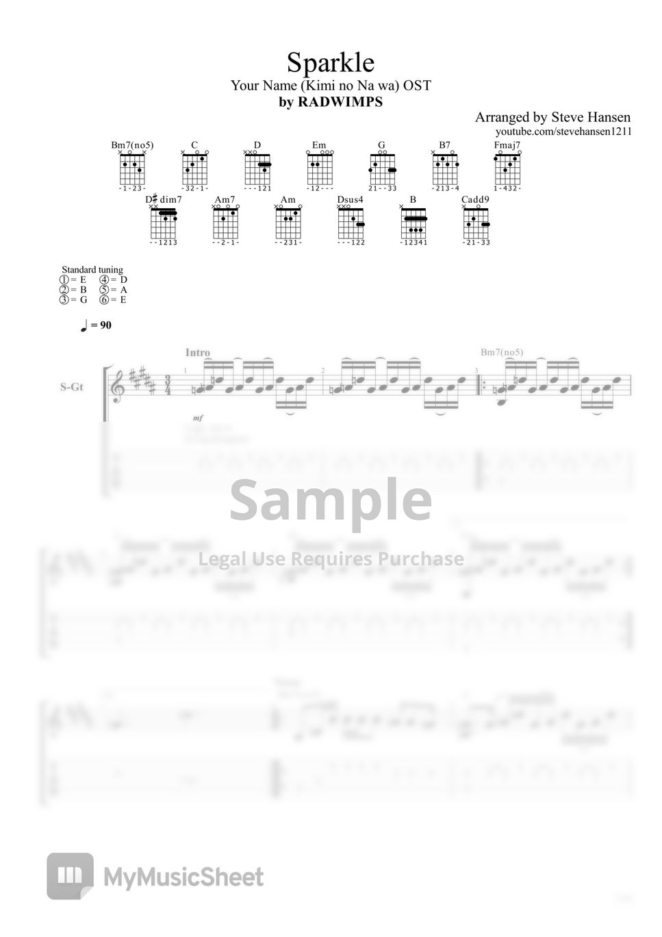 Pieces-Sum 41 Stave Preview