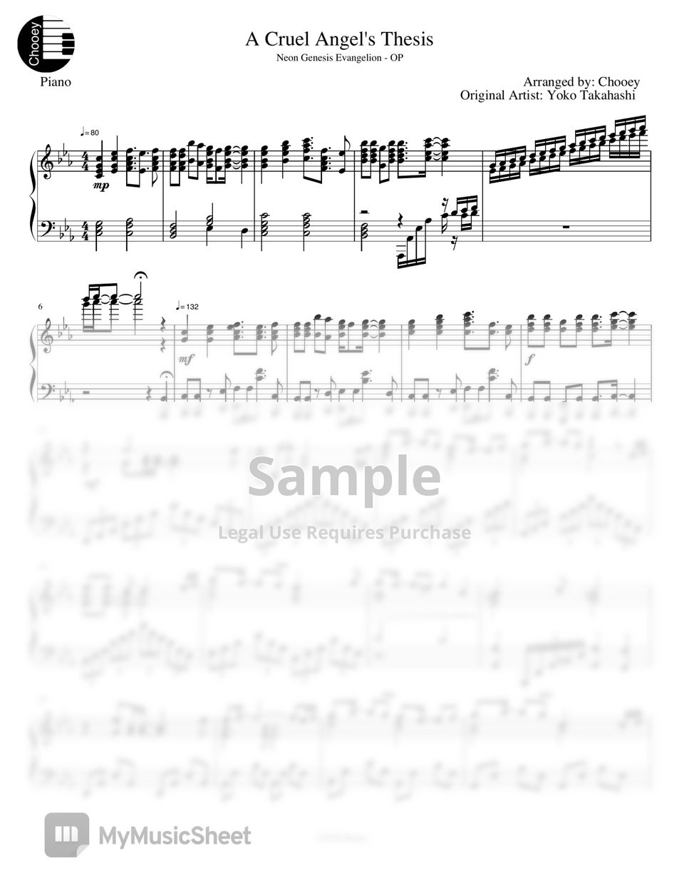 Yoko Takahashi - A Cruel Angel’s Thesis (Neon Genesis Evangelion OP