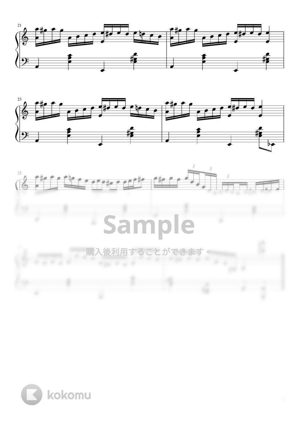 N. Paganini - Caprice No.24 (jazz ver.) ピアノ楽譜PDF