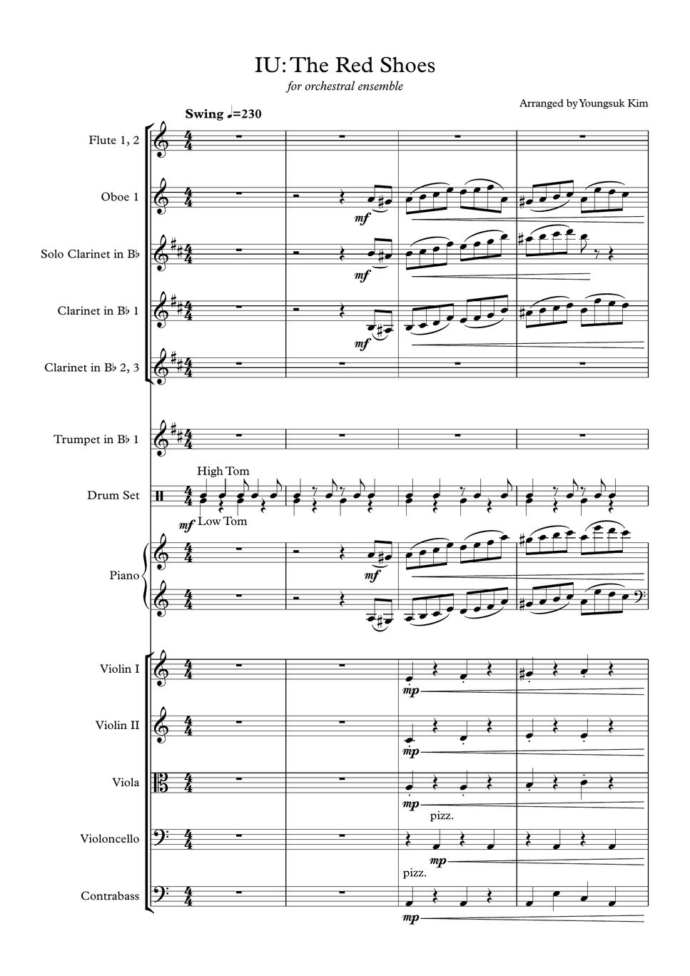 IU The Red Shoes (Full Score) Sheet by Youngsuk Kim