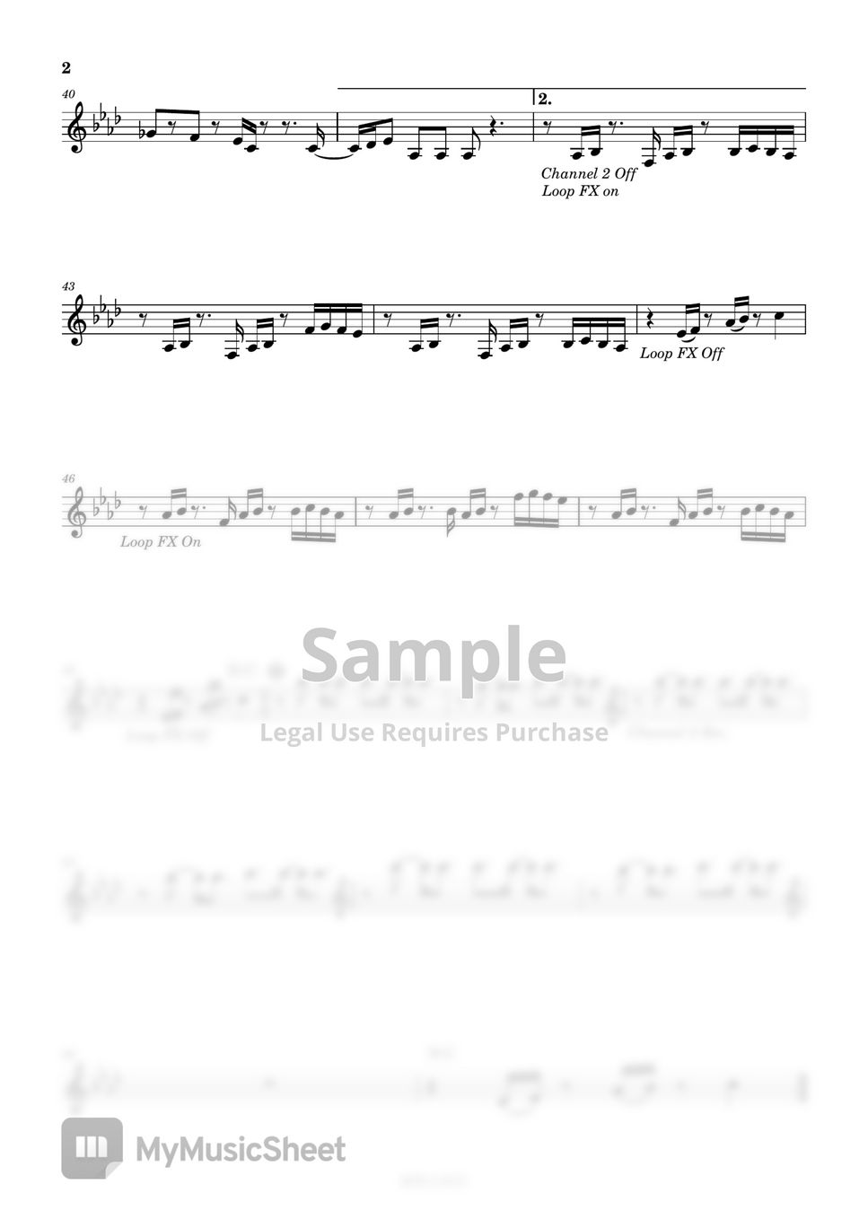 BTS - Butter (Cello-Loopstation sheet) by BroPark
