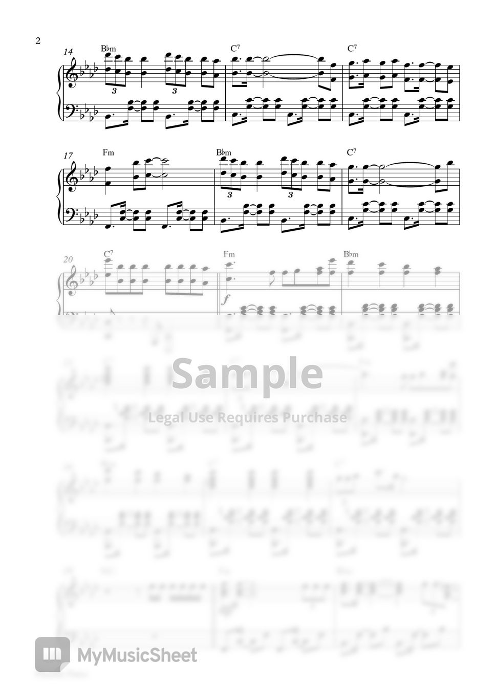 BTS Jimin - Filter (Piano Sheet) by Pianella Piano