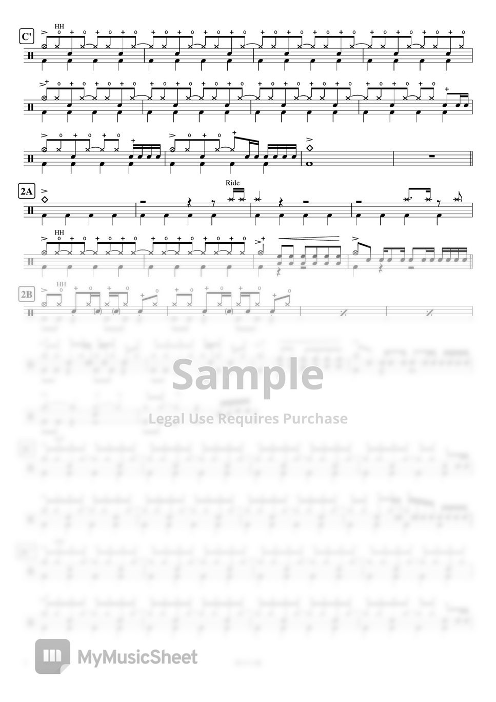 10-FEET - 第ゼロ感 ( 映画『THE FIRST SLAM DUNK』ED主題歌) by Cookai's J-pop Drum sheet music!!!