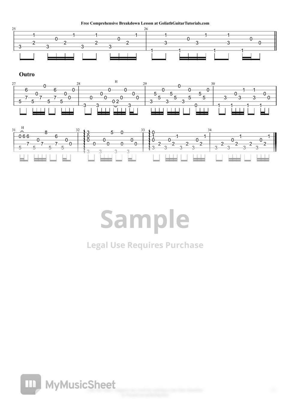 Passenger Thunder And Lightning TAB by Goliath Guitar Tutorials