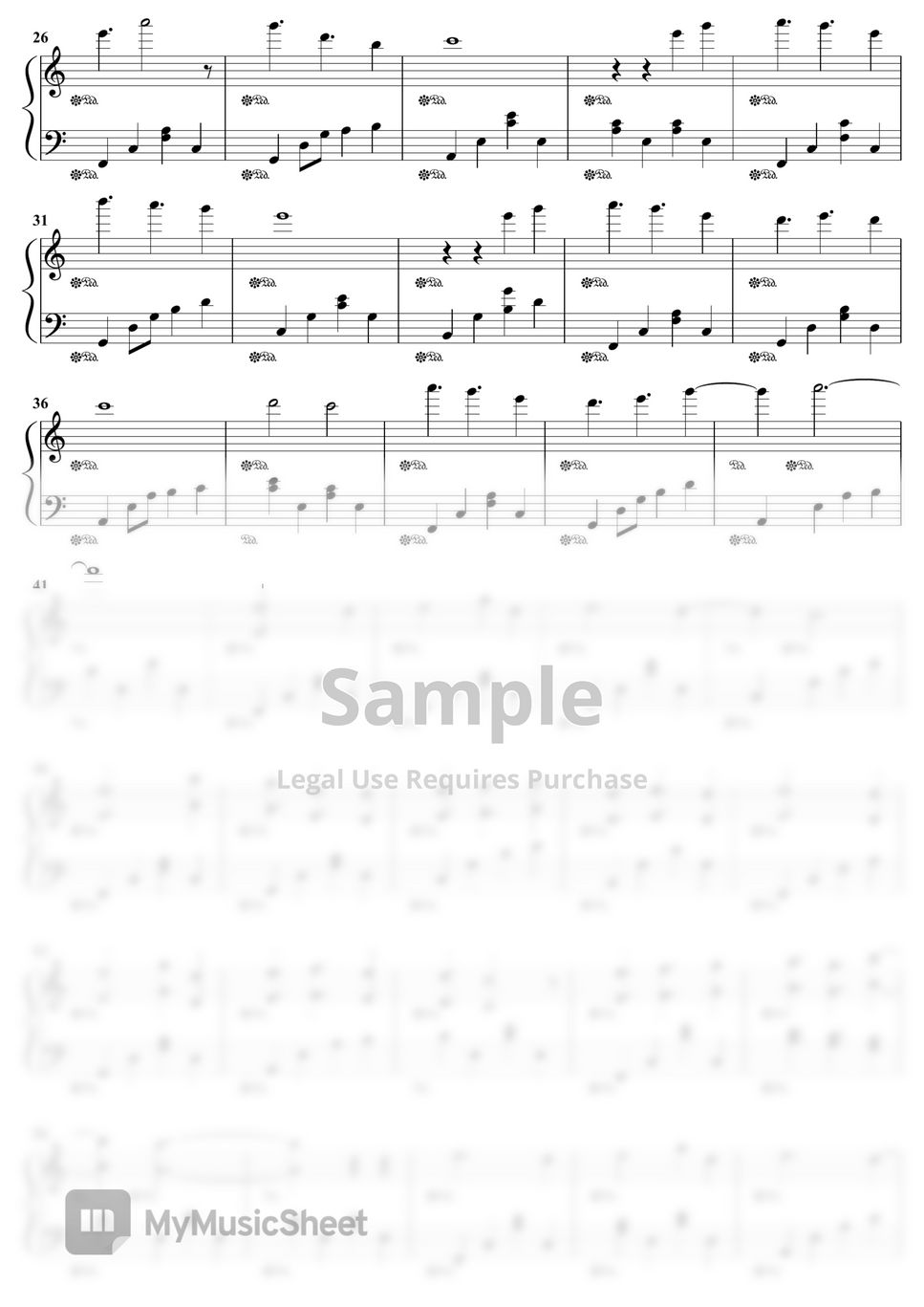 Sweet Rain Loves Like a Flower Sheets by Youn JinAh