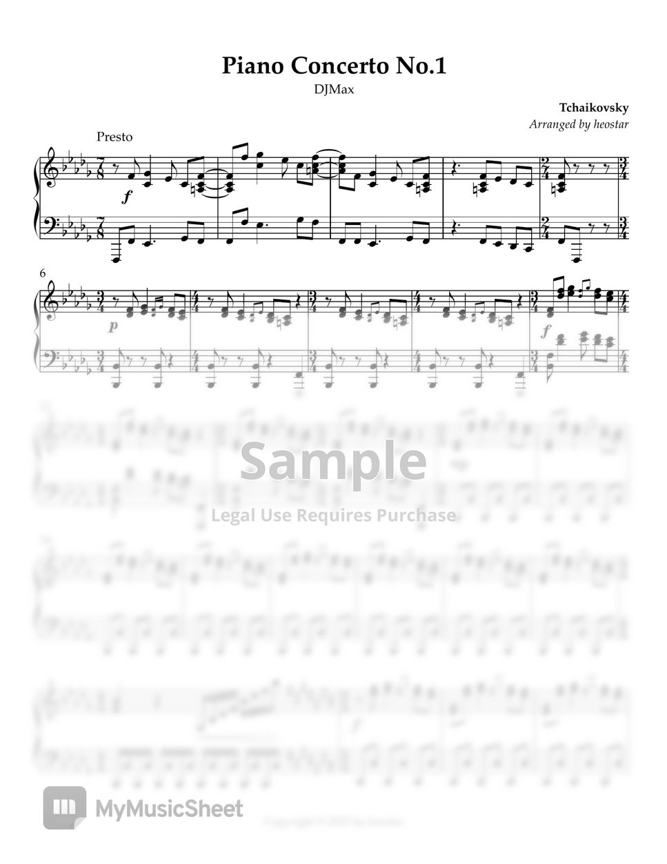 DJMax - Piano Concerto No.1 (Tchaikovsky) by heostar