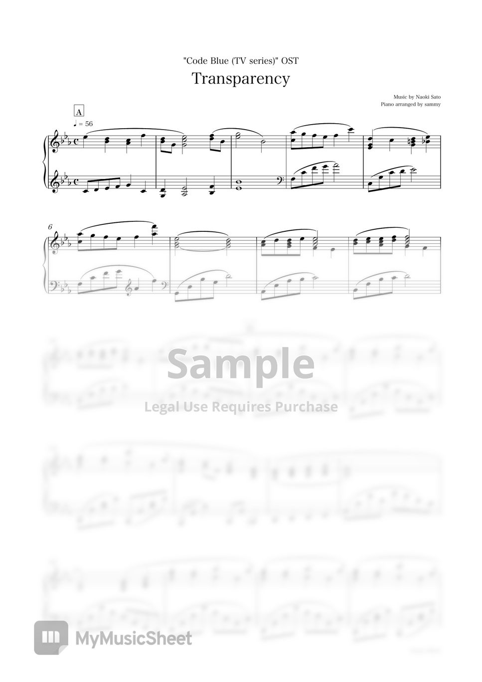 Code blue tv series transparency sheets by sammy