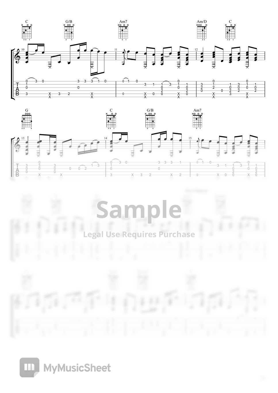 Justin Bieber Fingerstyle Guitar Love Yourself Sheets by