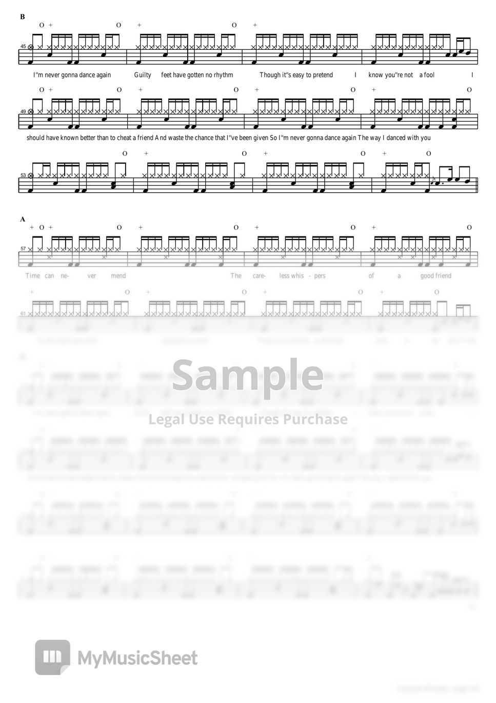 Wham Careless Whisper Sheet by COPYDRUM