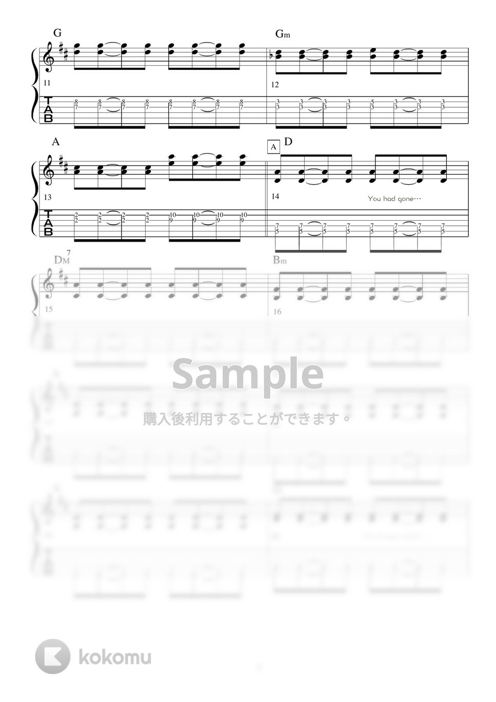 Hi-STANDARD - Standing Still ギター演奏動画付TAB譜 by バイトーン音楽教室