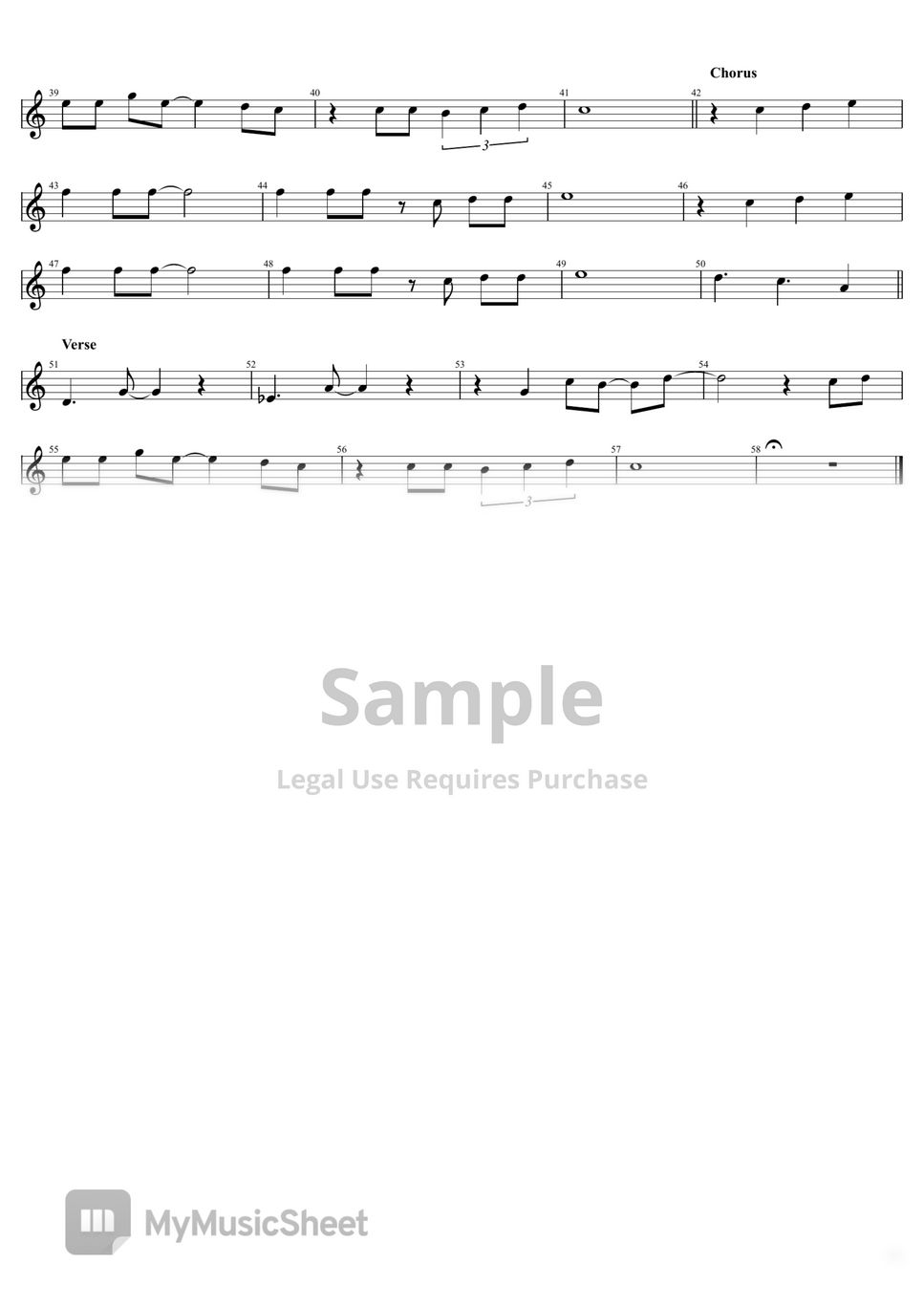 The Beatles - I'll Follow The Sun (Score for "C Key" instruments) by EMST