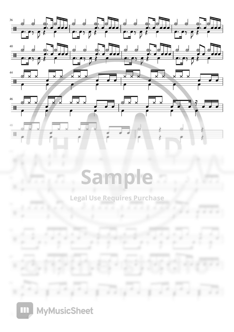 TK from Ling Tosite Sigure - Unravel (Drum) by HMD online studio