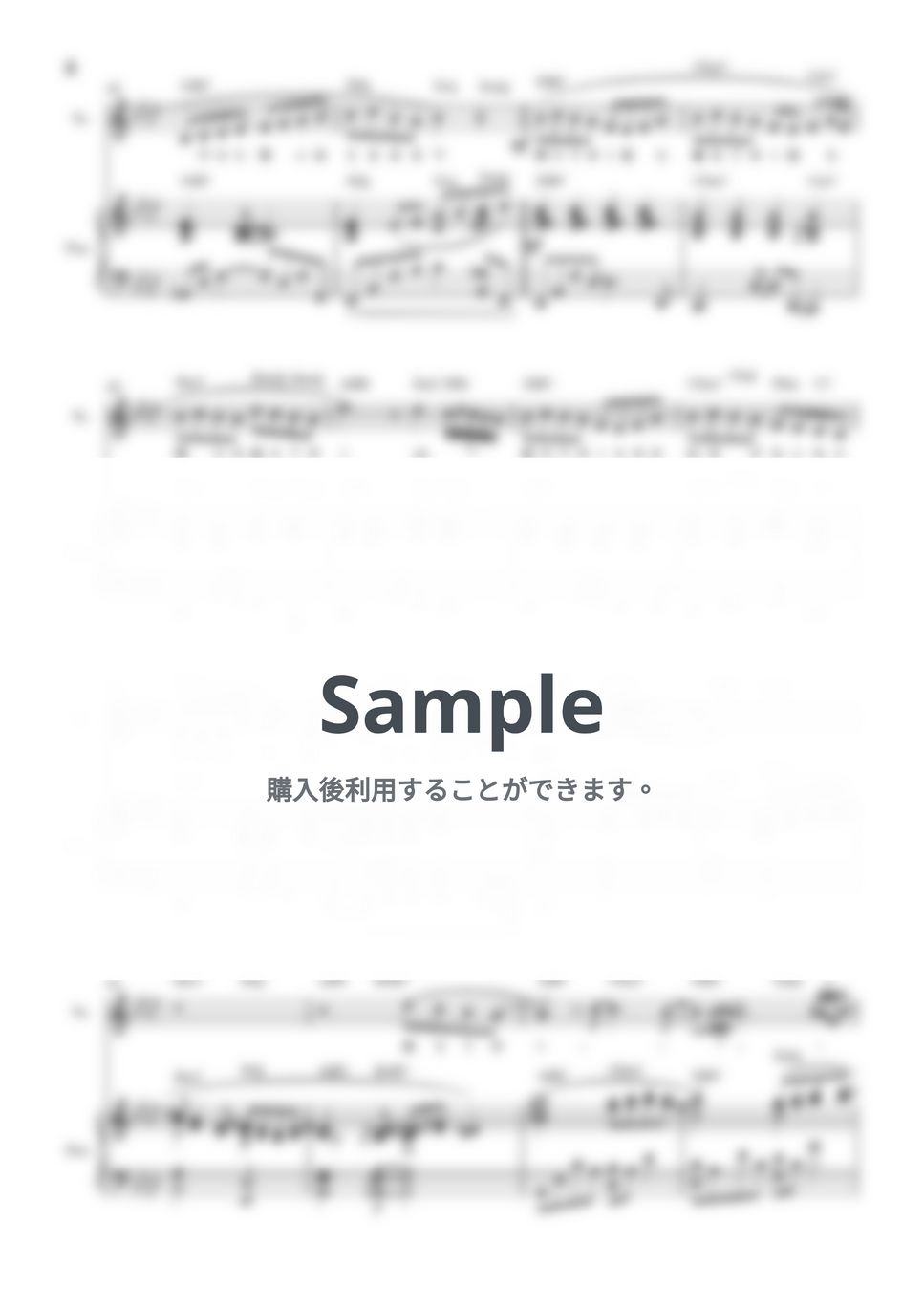 藤井風 - 満ちてゆく♭1キー弾き語り(piano&amp;vocal楽譜) by KEIKO EBI
