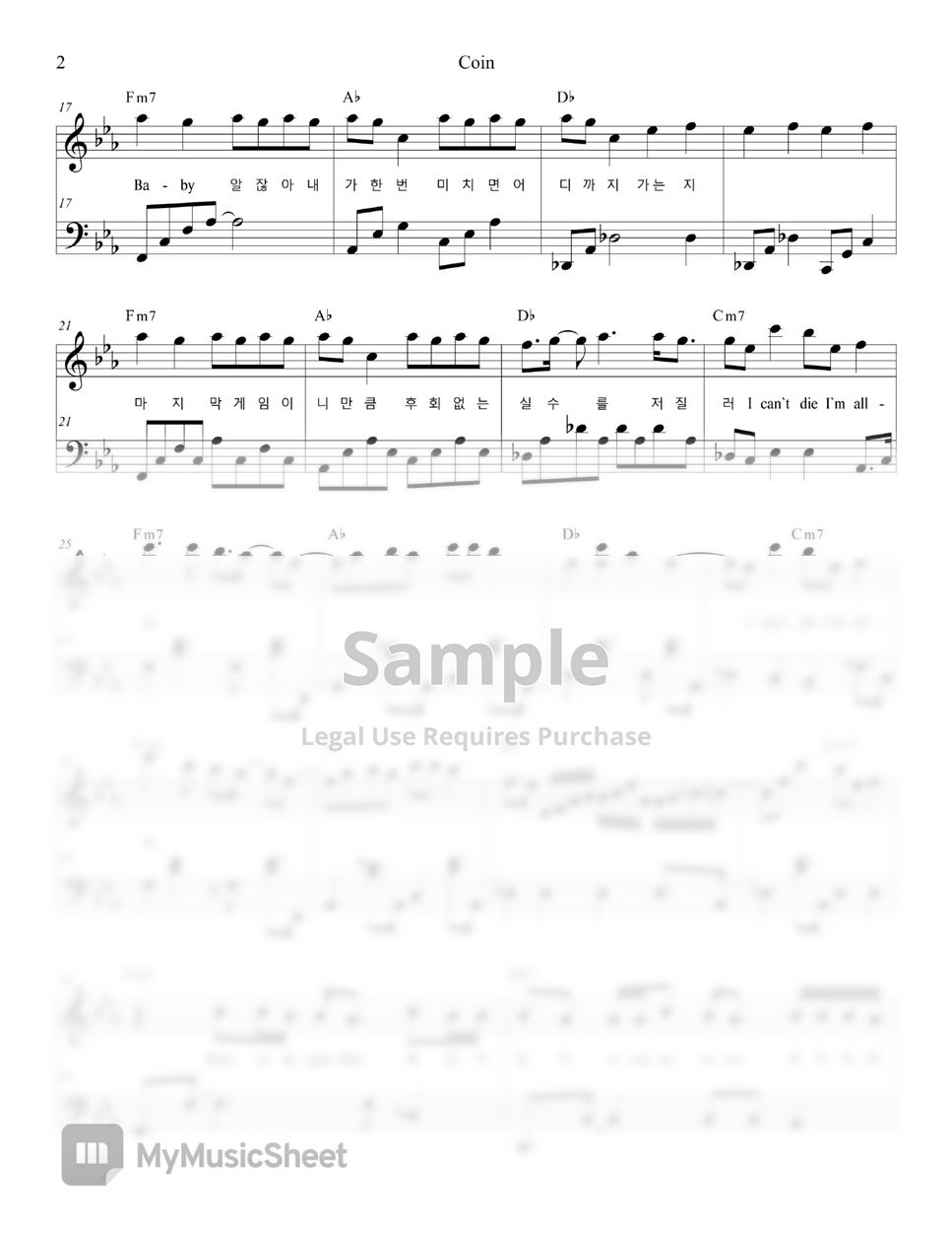 IU(아이유) - Coin(코인) (Easy Version) by ChansMusic