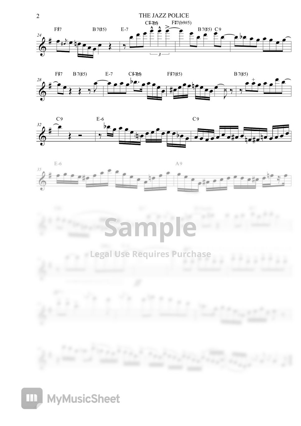 The Jazz Police Solo Eric Marienthal. Gordon Goodwin's Big Phat Band (Alto Sax) Sheets by