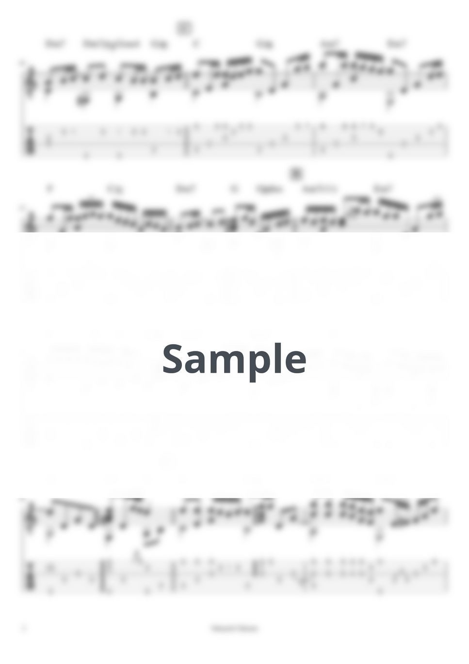 菅田将暉 - 虹 (ソロギター用TAB譜) by 仲内拓磨