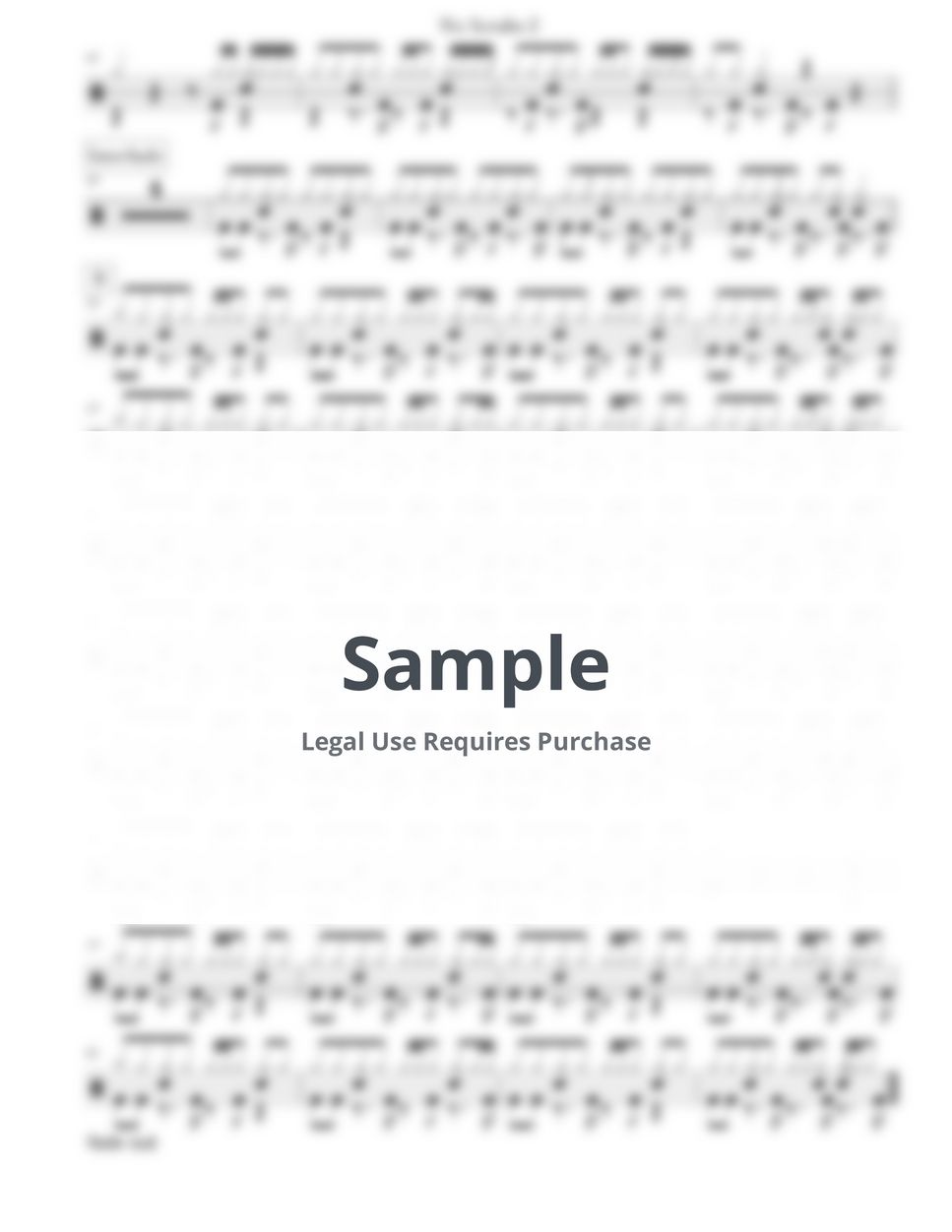 TLC No Scrubs Sheets by Arkadia Drums