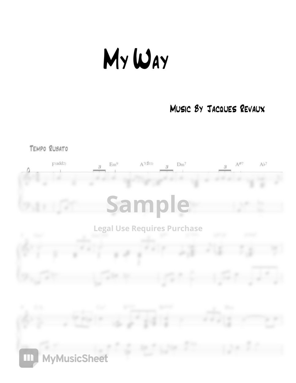Frank Sinatra - My Way (Jazz ver.) by MIWHA