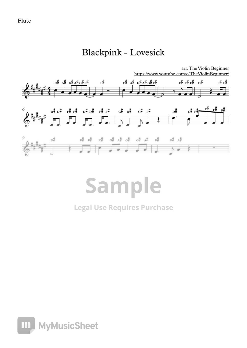 blackpink-lovesick-girls-hoja-by-flute-note