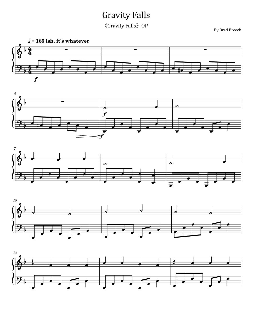 Gravity falls main title theme brad breeck Gravity falls main title theme brad breeck