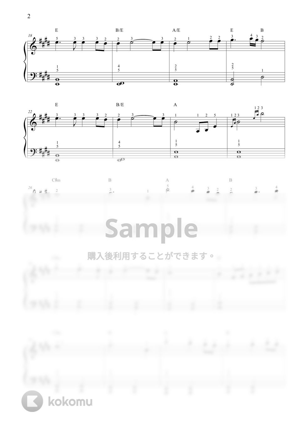 Celine Dion - My Heart will Go On (初級/カタカナドレミ・指番号・コード付き) by CANACANA family