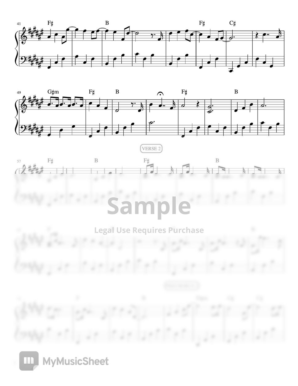 Ben&Ben - Leaves (piano sheet music) by Mel's Music Corner