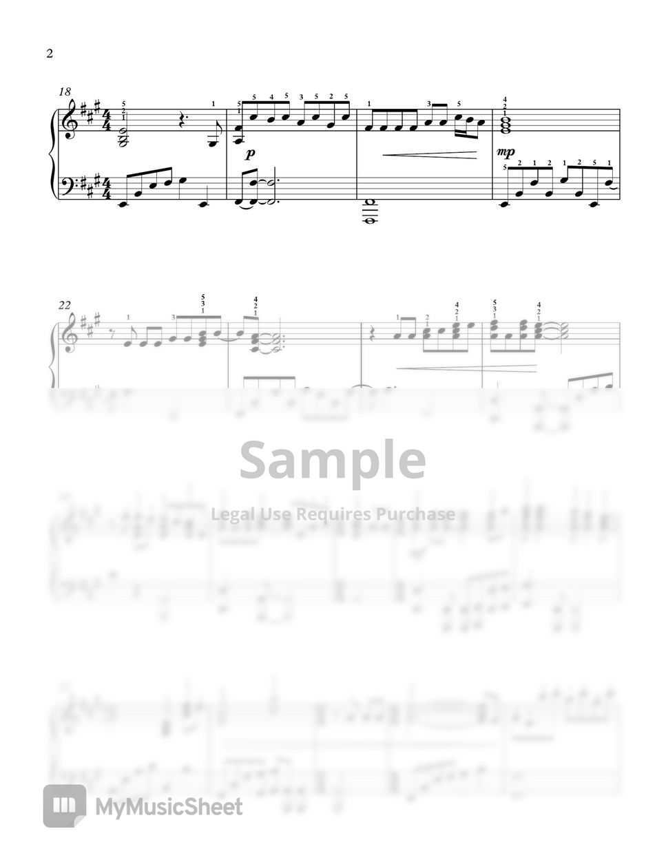 Simon&Garfunkel The Sound of Silence Sheets by Adelina Piano