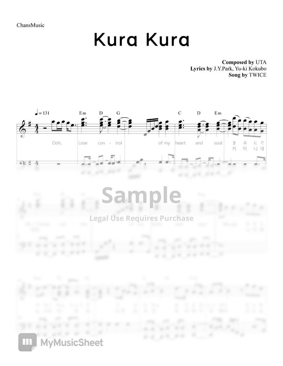 TWICE(트와이스) - Kura Kura (with Lyrics) by ChansMusic