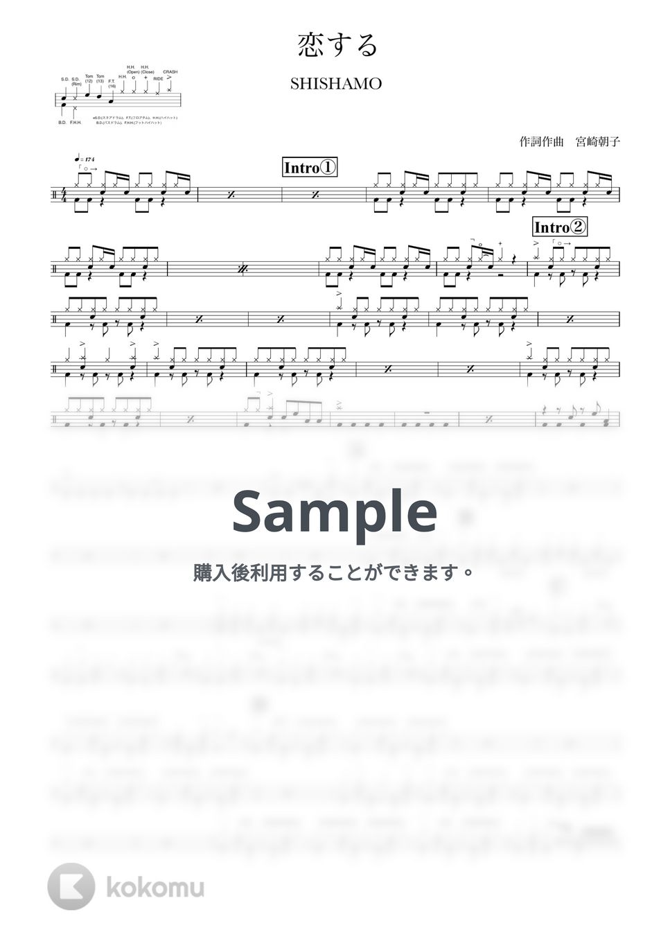SHISHAMO - 恋する by ONEDRUMS