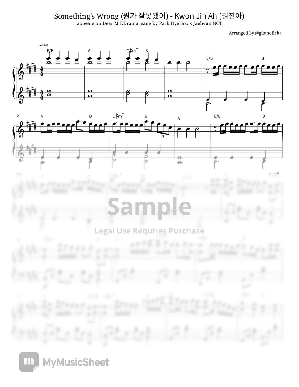 appears on Dear M KDrama, sang by Park Hye Soo x Jaehyun NCT