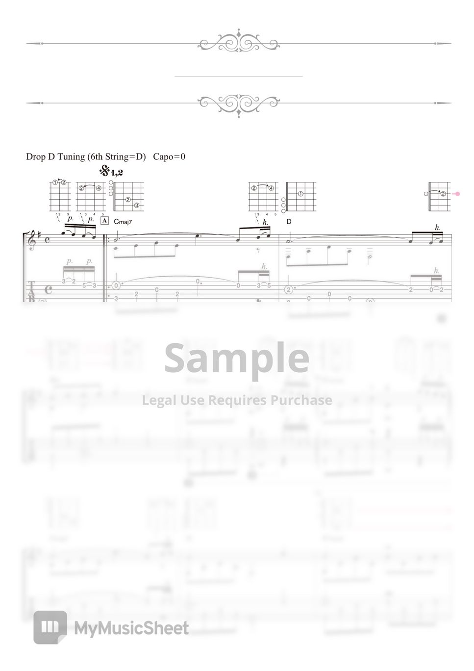 Daisuke Minamizawa Mimasaka Solo Guitar Sheets 1880