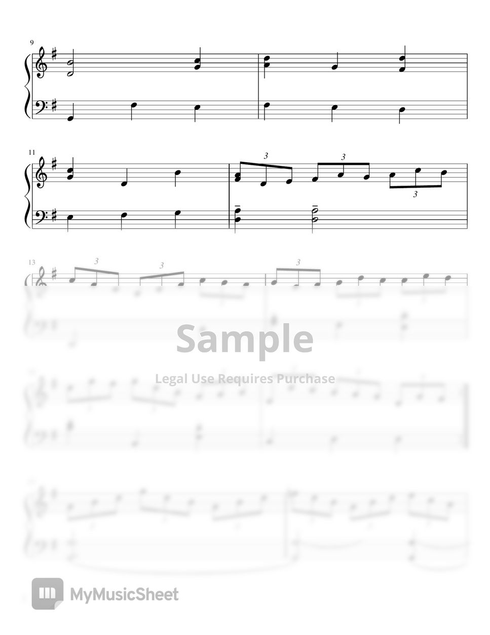 Johann Sebastian Bach - Jesu, Joy of Man's Desiring (For Easy Piano) by poon