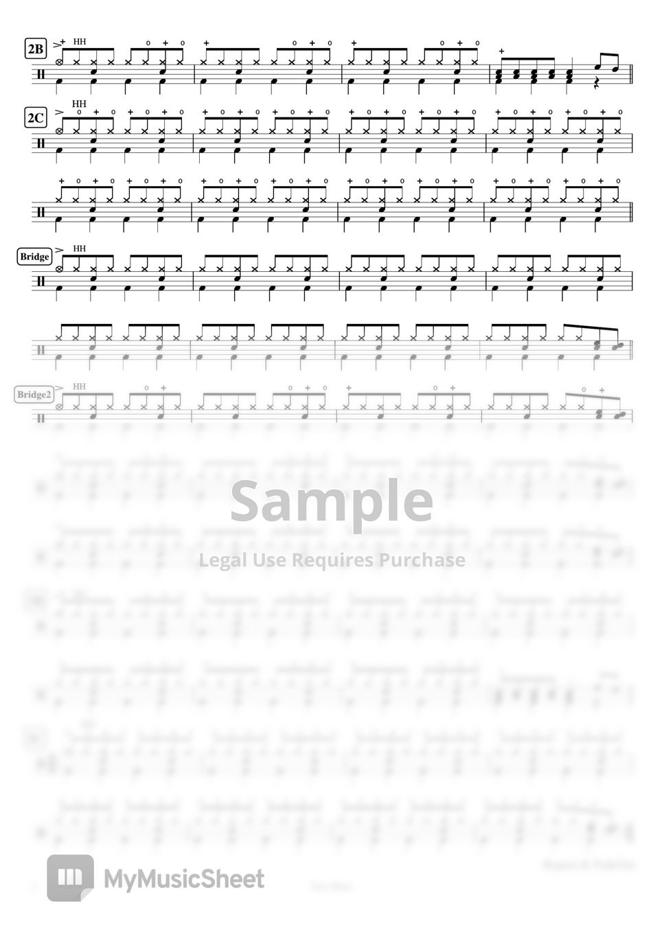 The Nolans - Sexy Music by Cookai's J-pop Drum sheet music!!!