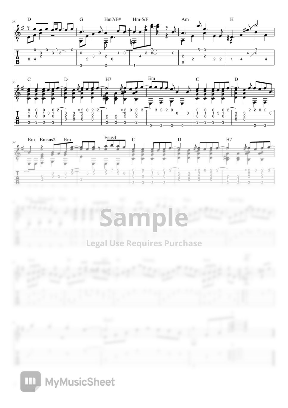 City of Stars - La La Land OST Sheets