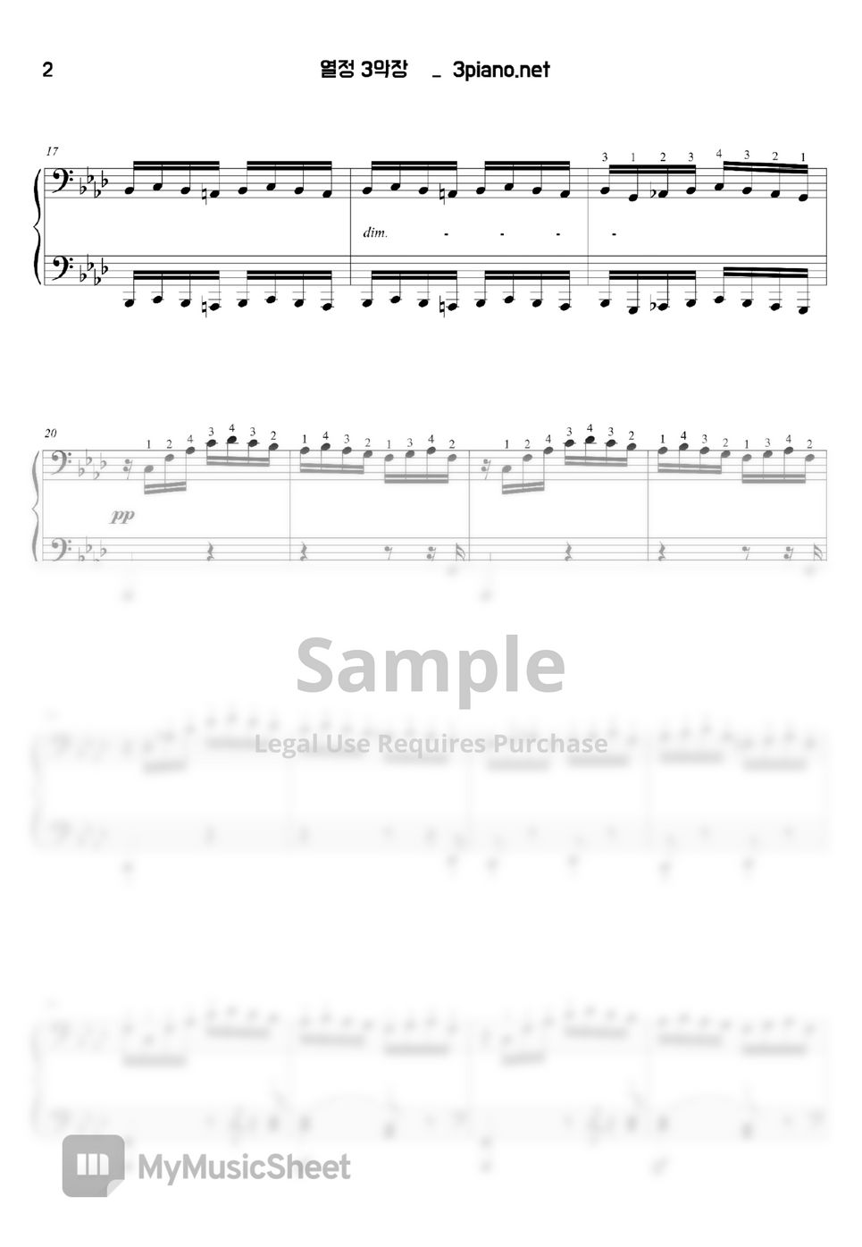 Beethoven 베토벤 - 열정3악장, Beethoven Sonata No.23 Op.57 3rd (일반악보) by 3분피아노