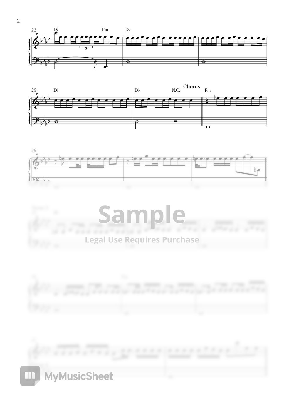 BTS j-hope - Arson (EASY Piano Sheet) by Pianella Piano