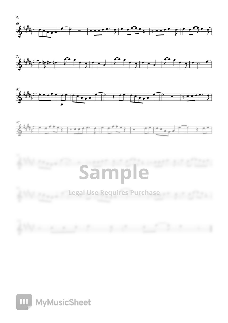 OneRepublic West Coast (Baritone Sax) Sheets by WendaMusic