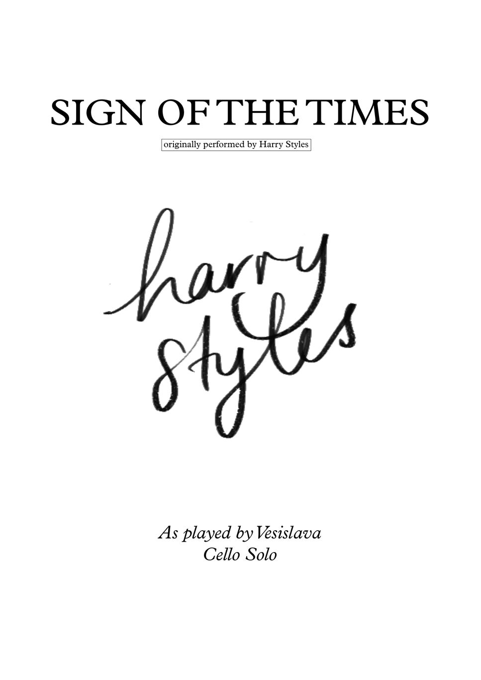 Harry Styles - Sign of the Times Sheets by Vesislava