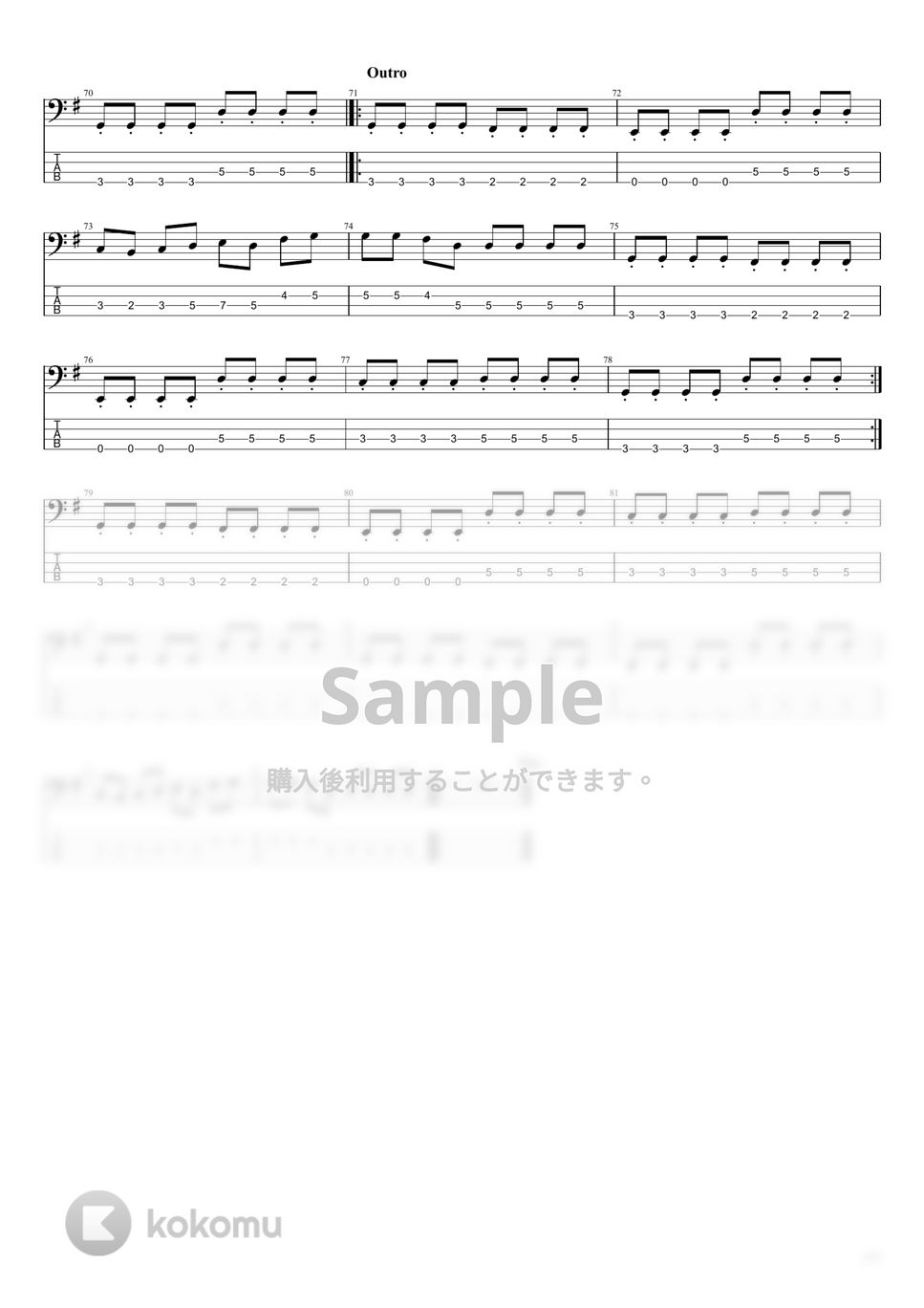 Wonderwall／Oasis【無料ギターTAB譜（free guitar tabs